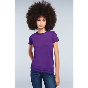 District Solid Purple Crew Neck Pullover Short Sleeve T-Shirt Women’s Size Small